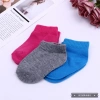 Cotton material solid-color baby and children's socks, spring and autumn boys' and girls' socks come in a variety of colors and styles details Picture